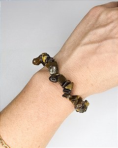Pulseira de Olho de Tigre - Contra Inveja e Olhado, Autoconfiança, Coragem e Determinação
