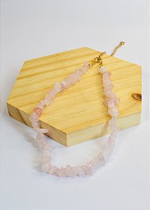 Colar de Quartzo Rosa - Amor, Cura do Coração, Amor Próprio, Perdão e Gratidão