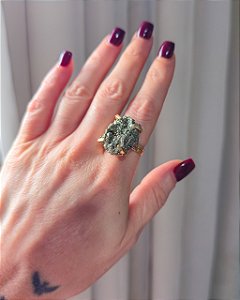 Anel Drusa de Pirita - Prosperidade, Novas Ideias e Oportunidades