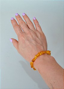 Pulseira de Âmbar Natural - Cura, Purificação, Anti-inflamatório e Calmante Natural