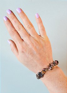 Pulseira de Rodonita - Compaixão, Magnetismo, Atração e Equilíbrio Emocional