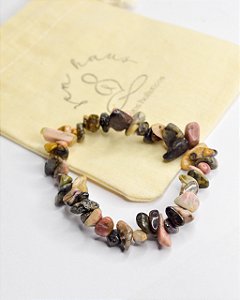 Pulseira de Rodonita - Pedra da Compaixão e Equilíbrio Emocional