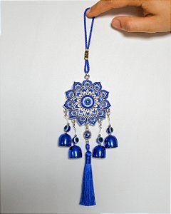 Mobile Mandala de Olho Grego - Proteção, Harmonia e Equilíbrio Energético