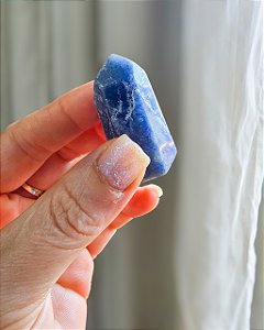 Mini Ponta Geradora de Quartzo Azul - Paciência, Comunicação, Medos, Sabedoria e Compreensão