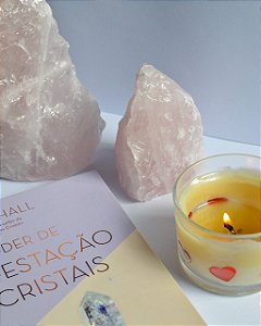 Quartzo Rosa - Base Serrada - Autoestima, Amor, Gratidão e Relacionamentos