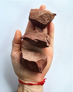 Jaspe Vermelho Bruto G - Coragem, Atitude, Vitalidade e Saúde