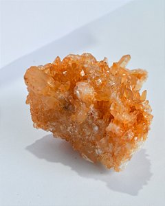 Drusa de Quartzo Tangerina - DRUSATANG01 259g - Novidade, Medos, Saúde Sexual, Insegurança e Potencial de Ação