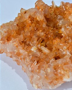 Drusa de Quartzo Tangerina - DRUSATANG02 363g - Novidade, Medos, Saúde Sexual, Insegurança e Potencial de Ação