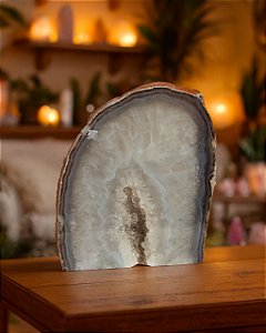 Geodo de Ágata - Peça Única GA4 965g - Pedra da Sorte