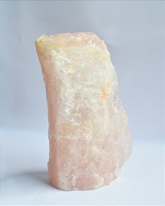 Quartzo Rosa - Base Serrada GRANDE 20cm - Autoestima, Amor, Gratidão e Relacionamentos