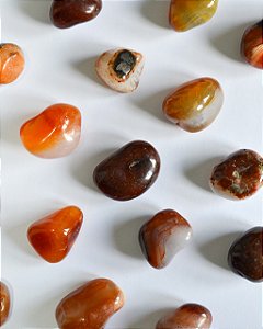 Ágata de Fogo Rolada - Coragem, autoconfiança e disposição