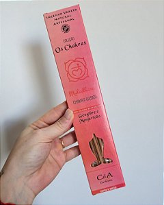 Incenso Natural Cia do Aroma Chakras - Chakra Básico - Gengibre e Manjericão
