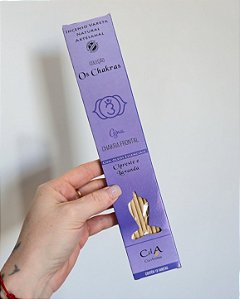 Incenso Natural Cia de Aroma Chakras - Chakra Frontal - Cipreste e Lavanda