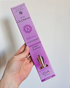 Incenso Natural Cia de Aroma Chakras - Chakra Coronário - Olíbano e Patchouly