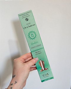Incenso Natural Cia de Aroma Chakras - Chakra Cardíaco - Rosas e Gerânio