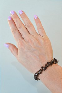 Pulseira de Quartzo Fumê - Abre Caminhos, Concretização, Proteção, Soluções e Superação