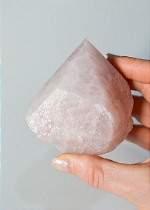 Ponta Geradora de Quartzo Rosa - Amor Próprio, Perdão, Acolhimento e Gratidão