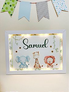 Quadro Iluminado Personalizado - Safari