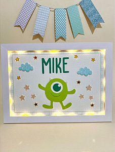 Quadro Iluminado Personalizado - Mike Monstros S/A