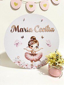Placa de Porta Maternidade - Bailarina