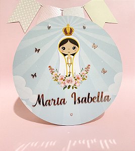 Placa de Porta Maternidade - Nossa Senhora de Fátima