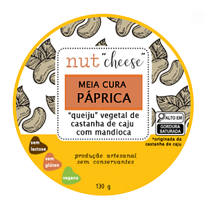 Queijo Meia Cura c/ Páprica 130g - Nut Cheese