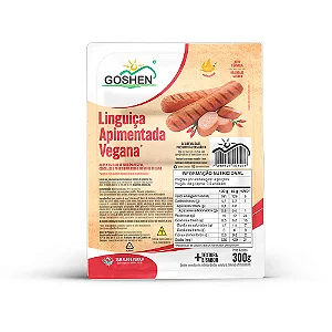 Linguiça de Soja Apimentada 300g - Goshen