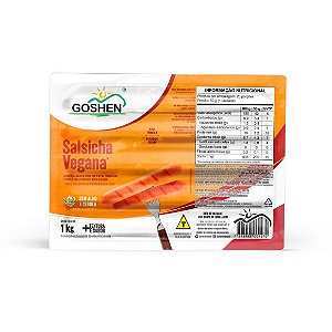 Salsicha de Soja Tipo Tradicional 1Kg - Goshen