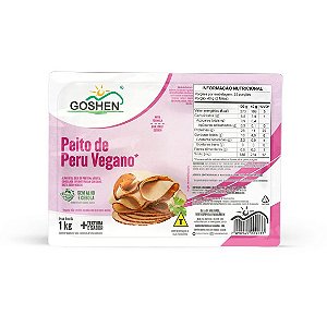 Peito de Peru de Soja Fatiado 1Kg - Goshen