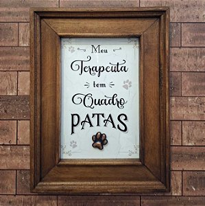 Quadro Terapeuta tem 4 Patas