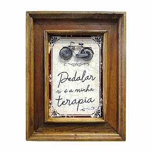 Quadro Bike em Azulejo e Metal
