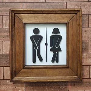 Quadro Banheiro Unissex