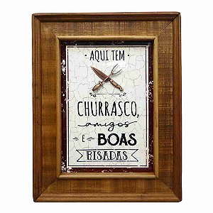 Quadro Aqui tem Churrasco