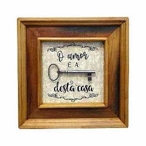 Quadro o Amor é a Chave desta Casa
