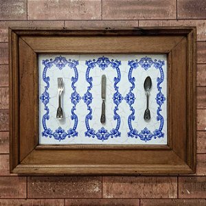 Quadro 3 Talheres Retro