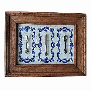 Quadro 3 Talheres Retro