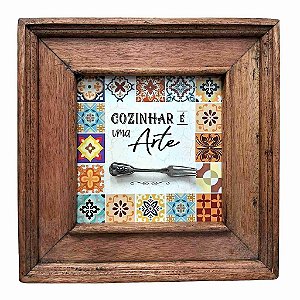 Quadro Cozinhar é uma Arte Colorido