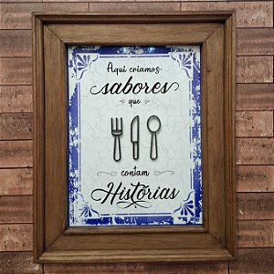 Quadro Sabores e Histórias