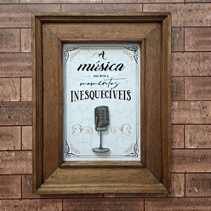 Quadro Músicas Inesquecíveis