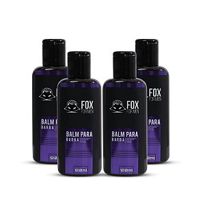 Balm Para Barba 120ml - Fox For Men - 4 unidades