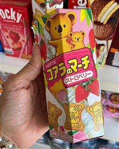 BISCOITO KOALA LOTTE - MORANGO - PACOTE 37G