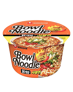 LAMEN BOWN NOODLE NONGSHIN - SPICY CHICKEN - BOWL  100G