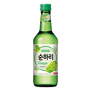 BEBIDA SOJU CHUM CHURUM - SABOR UVA VERDE - GARRAFA 360ML