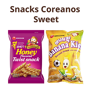 SNACKS COREANOS SWEET - PALITO DE MEL E BANANA KICK