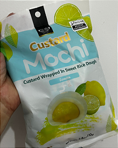 MOTI/MOCHI CUSTARD RECHEADO SABOR LIMÃO - PACOTE 110G