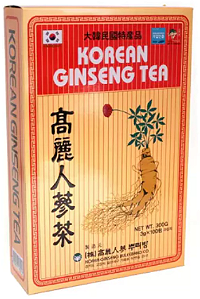CHÁ COREANO GINSENG - 50 SACHES 150G