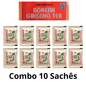 CHÁ COREANO GINSENG - 10 SACHÊS