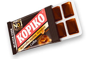 Bala Kopiko Café em Cartela | Bala dos doramas coreanos | Kopiko em Tablete