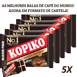 KIT com 5 cartelas Bala Coreana Kopiko | Bala de dorama | Kopiko de cartela | Kopiko em Tablete