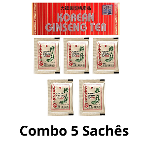 CHÁ COREANO GINSENG - 5  SACHÊS